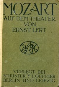 Lert, Mozart auf dem Theater. (Umschlag)