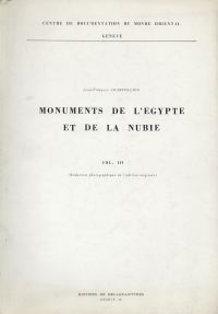 Monuments de l'Egypte et de la Nubie. (Umschlag)