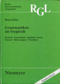 Glinz, Grammatiken im Vergleich. (Umschlag)