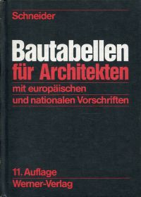 Bautabellen für Architekten. (Umschlag)
