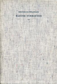 Wölfflin, Kleine Schriften. (Umschlag)