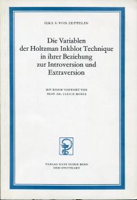 Zeppelin, Die Variablen der Holtzman Inkblot Technique in ihrer Beziehung zur In (Umschlag)