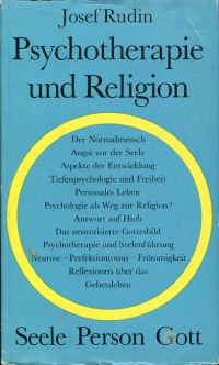 Rudin, Psychotherapie und Religion. (Umschlag)