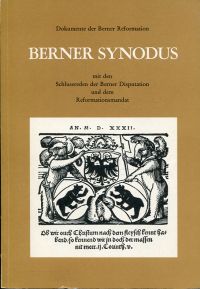 Berner Synodus. (Umschlag)