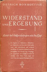Bonhoeffer, Widerstand und Ergebung. (Umschlag)