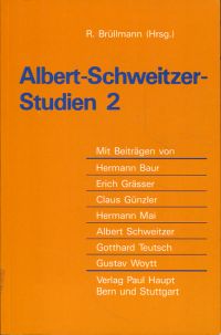 Brüllmann, Albert-Schweitzer-Studien 2. (Umschlag)