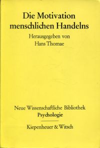 Thomae, Die  Motivation menschlichen Handelns. (Umschlag)
