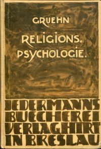 Gruehn, Religionspsychologie. (Umschlag)