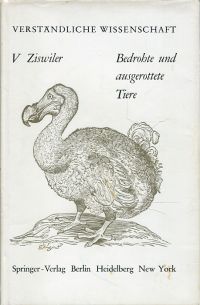 Ziswiler, Bedrohte und ausgerottete Tiere. (Umschlag)