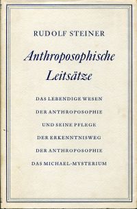 Steiner, Anthroposophische Leitsätze. (Umschlag)