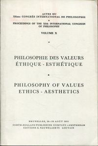 Actes du XIème Congrès International de Philosophie, Bruxelles, 20 - 26 août 195 (Umschlag)