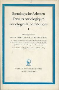 Atteslander, Soziologische Arbeiten = Travaux sociologiques = Sociological contr (Umschlag)
