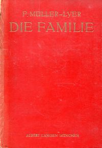 Müller-Lyer, Die Familie. (Umschlag)