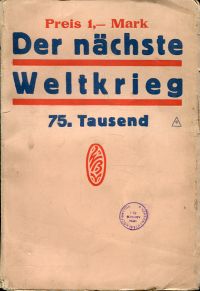 Wencker-Wildberg, Der nächste Weltkrieg. (Umschlag)