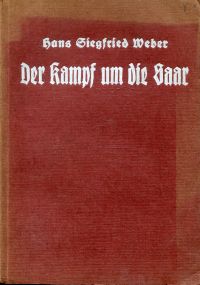 Weber, Der Kampf um die Saar. (Umschlag)