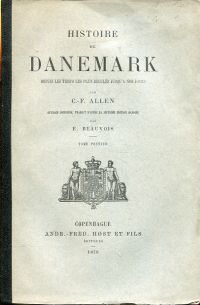 Allen, Histoire de Danemark depuis les temps les plus reculés jusqu'à nos jours. (Umschlag)