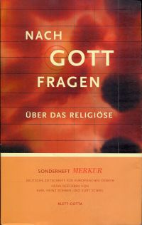 Nach Gott fragen. (Umschlag)