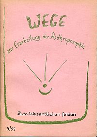 Kimpfler, Wege zur Erarbeitung der Anthroposophie, Heft 5/95: (Umschlag)