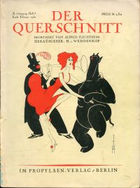 Der Querschnitt, 10. Jahrgang, Heft 2, Ende Februar 1930. (Umschlag)