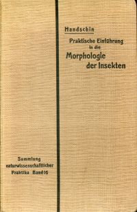 Handschin, Praktische Einführung in die Morphologie der Insekten. (Umschlag)