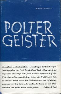 Thurston, Poltergeister. (Umschlag)