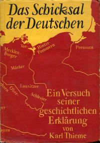 Thieme, Das Schicksal der Deutschen. (Umschlag)