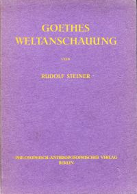 Steiner, Goethes Weltanschauung. (Umschlag)