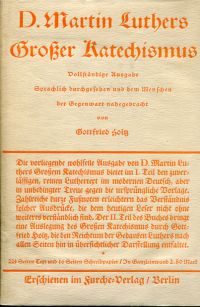 Luther, Grosser Katechismus. (Umschlag)