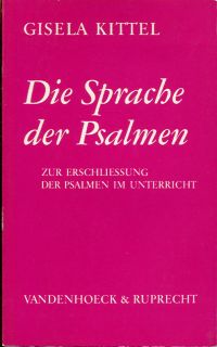Kittel, Die Sprache der Psalmen. (Umschlag)