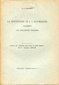 Strasser, La spedizione di J. J. Bourgeois secondo. Una relazione anonima. (Umschlag)