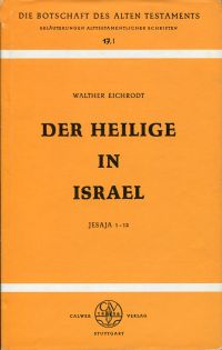 Eichrodt, Der Heilige in Israel. (Umschlag)