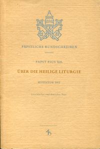 Pius: Rundschreiben über die heilige Liturgie. (Umschlag)
