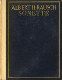 Rausch, Sonette. (Umschlag)
