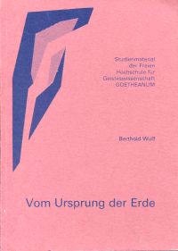 Wulf, Vom Ursprung der Erde. (Umschlag)