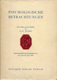 Jung, Psychologische Betrachtungen. (Umschlag)