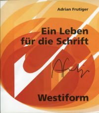 Frutiger, Ein Leben für die Schrift. (Umschlag)