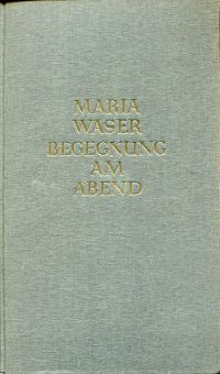 Waser, Begegnung am Abend. (Umschlag)