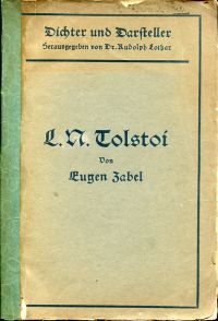 Zabel, L. N. Tolstoi. (Umschlag)