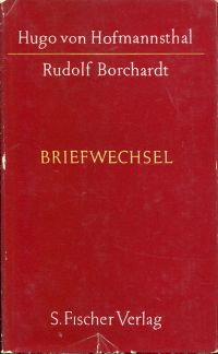 Hofmannsthal, Briefwechsel. (Umschlag)