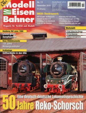 Modelleisenbahner, Nr.11/2010. (Umschlag)