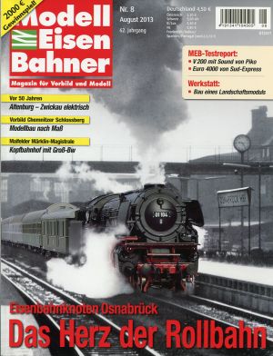 Modelleisenbahner, Nr.8/2013. (Umschlag)