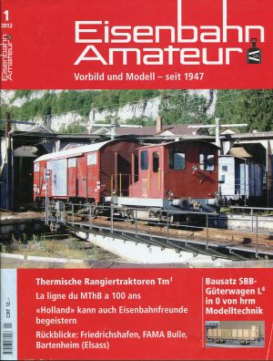 Eisenbahn-Amateur, Nr. 1/2012. (Umschlag)