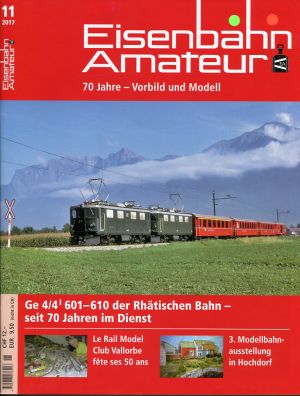 Eisenbahn-Amateur, Nr. 11/2017. (Umschlag)