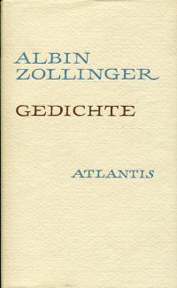 Zollinger, Gedichte. (Umschlag)