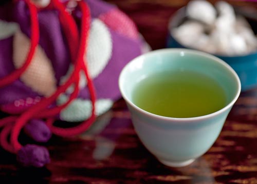 bildreich karten PK 1055: tee im badehaus.