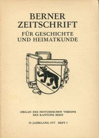 Capitani, Untersuchungen zum Tellbuch der Stadt Bern von 1389. (Umschlag)