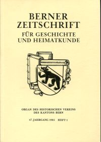 Furrer, Denkmalpflege in der Stadt Bern 1978 - 1984. (Umschlag)