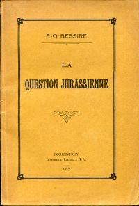 Bessire, La Question jurassienne. (Umschlag)