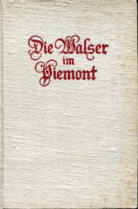Balmer, Die Walser im Piemont. (Umschlag)