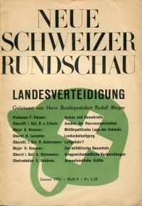 Landesverteidigung. (Umschlag)